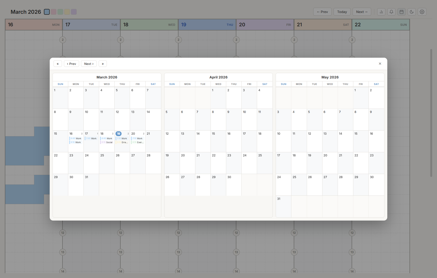Calendar View
