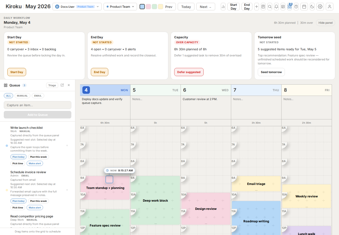 Queue smart scheduling